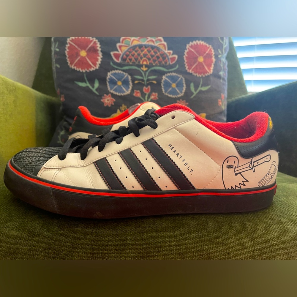 Adidas Superstar Vulcan “Heartfelt” Size: 12
MARK GONZALES x ANDREW POMMIER